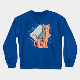 Alien cat costume Crewneck Sweatshirt